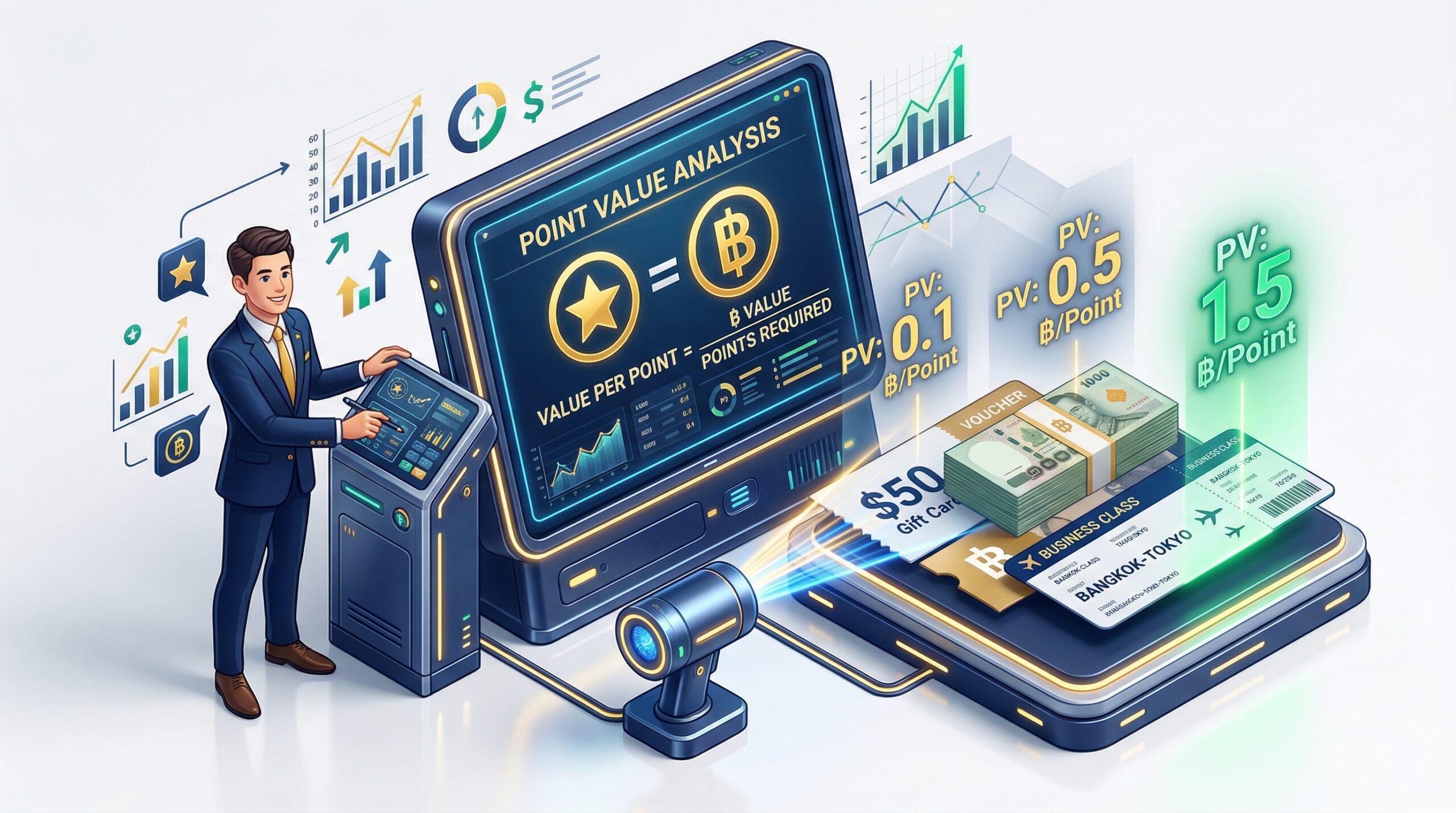 วิธีวิเคราะห์มูลค่าแต้ม