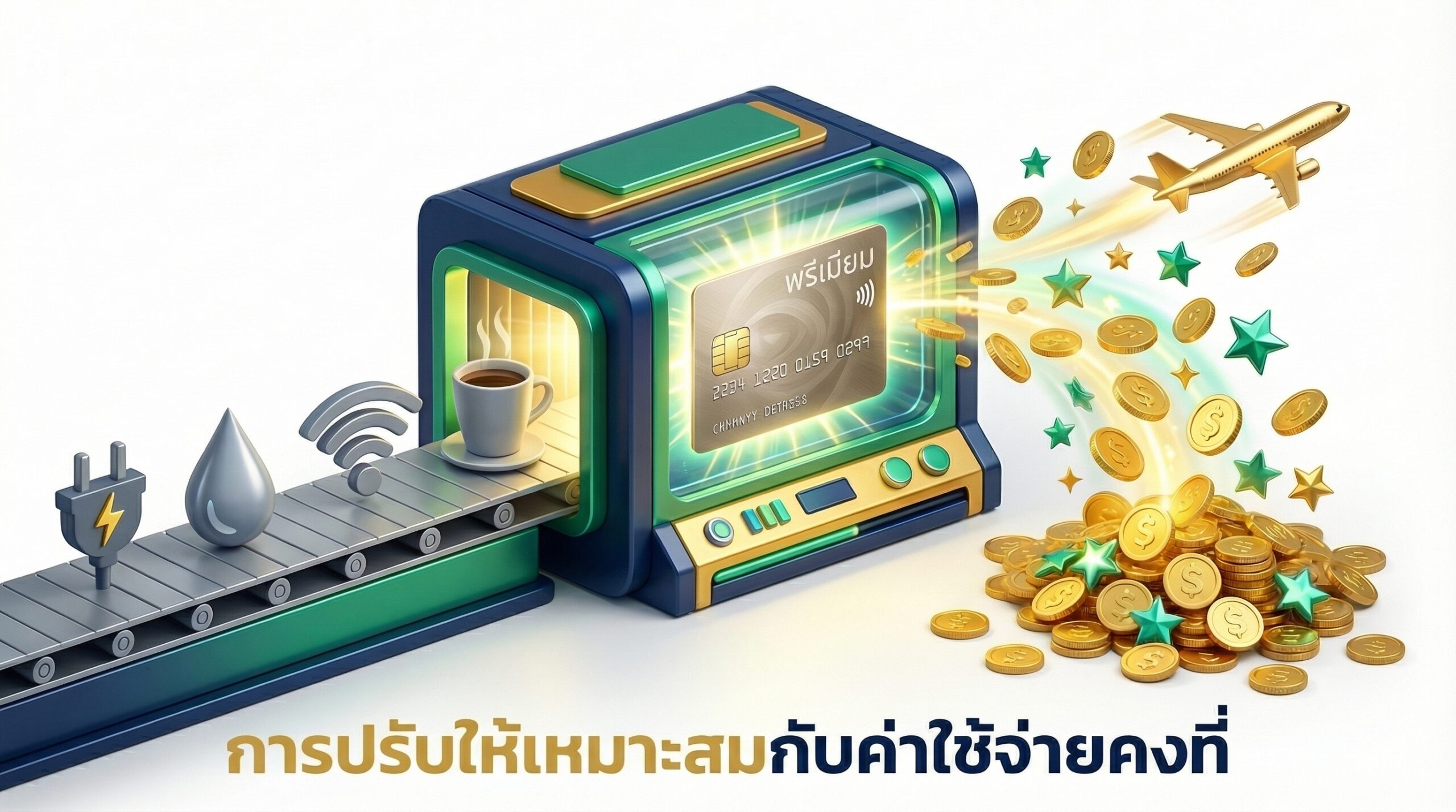 วิธีเพิ่มแต้มจากค่าใช้จ่ายประจำ